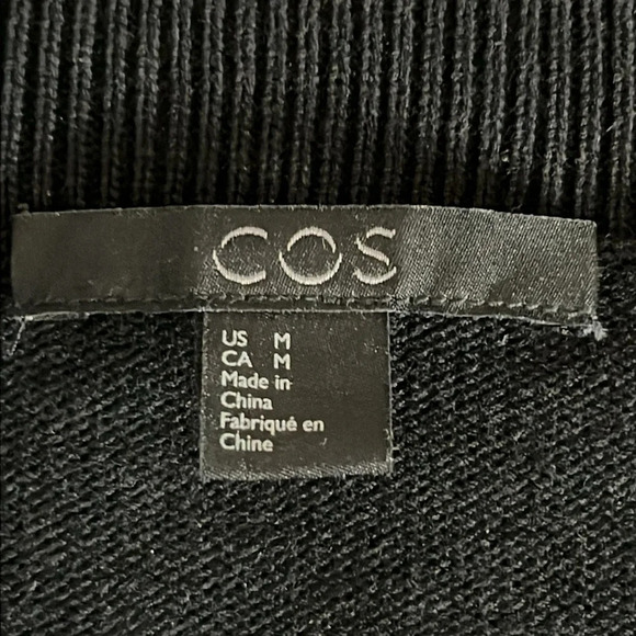 COS Mixed Media Sweater & Pleated Woven Dress in Black - Size Medium - Picture 5 of 8